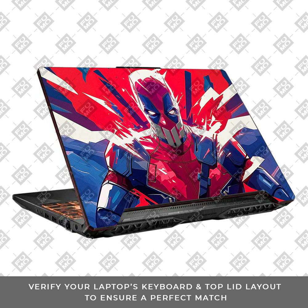 Deadpool Power Burst Asus TUF F15 FX506 & A15 FA506 Laptop Skin
