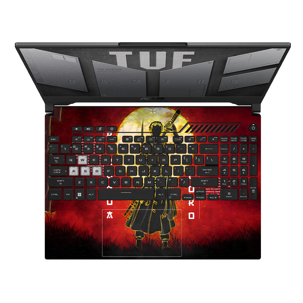 Zoro Under Golden Moon Asus TUF F15 FX507 & A15 FA507 Laptop Skin