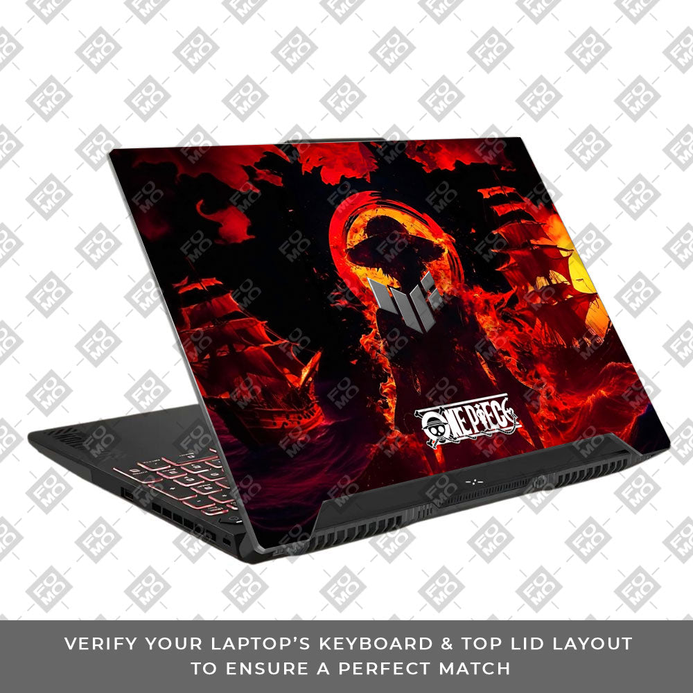 Luffy's Burning Tide Asus TUF F15 FX507 & A15 FA507 Laptop Skin