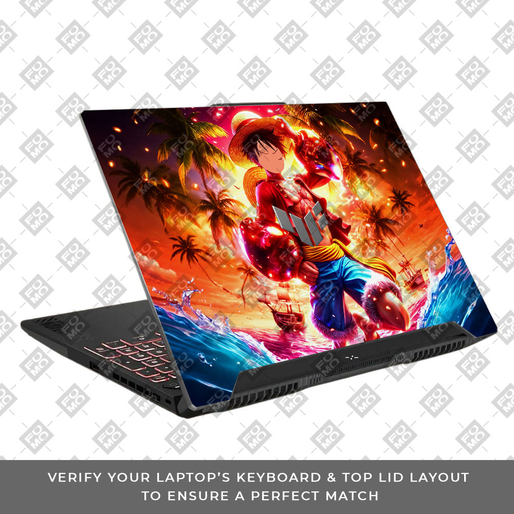 Luffy's Radiant Will Asus TUF F15 FX507 & A15 FA507 Laptop Skin