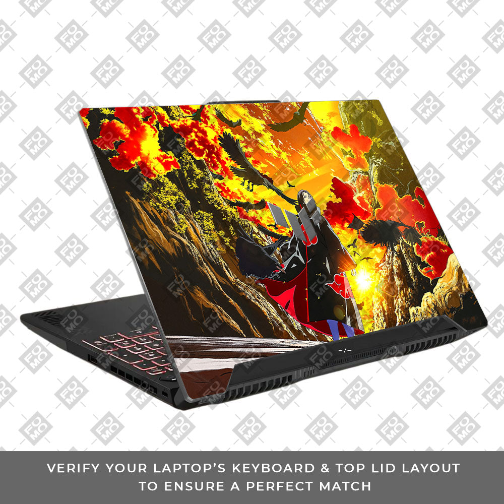 Itachi with Flock of Crows Asus TUF F15 FX507 & A15 FA507 Laptop Skin