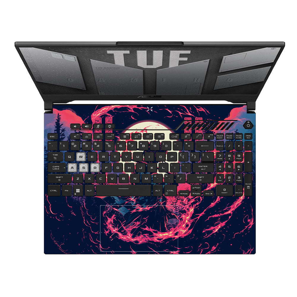 Tanjiro's Flame of Ember Asus TUF F15 FX507 & A15 FA507 Laptop Skin