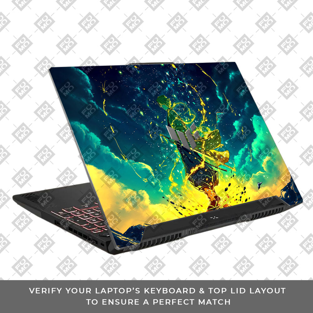 Zenitsu Thunder God Asus TUF F15 FX507 & A15 FA507 Laptop Skin