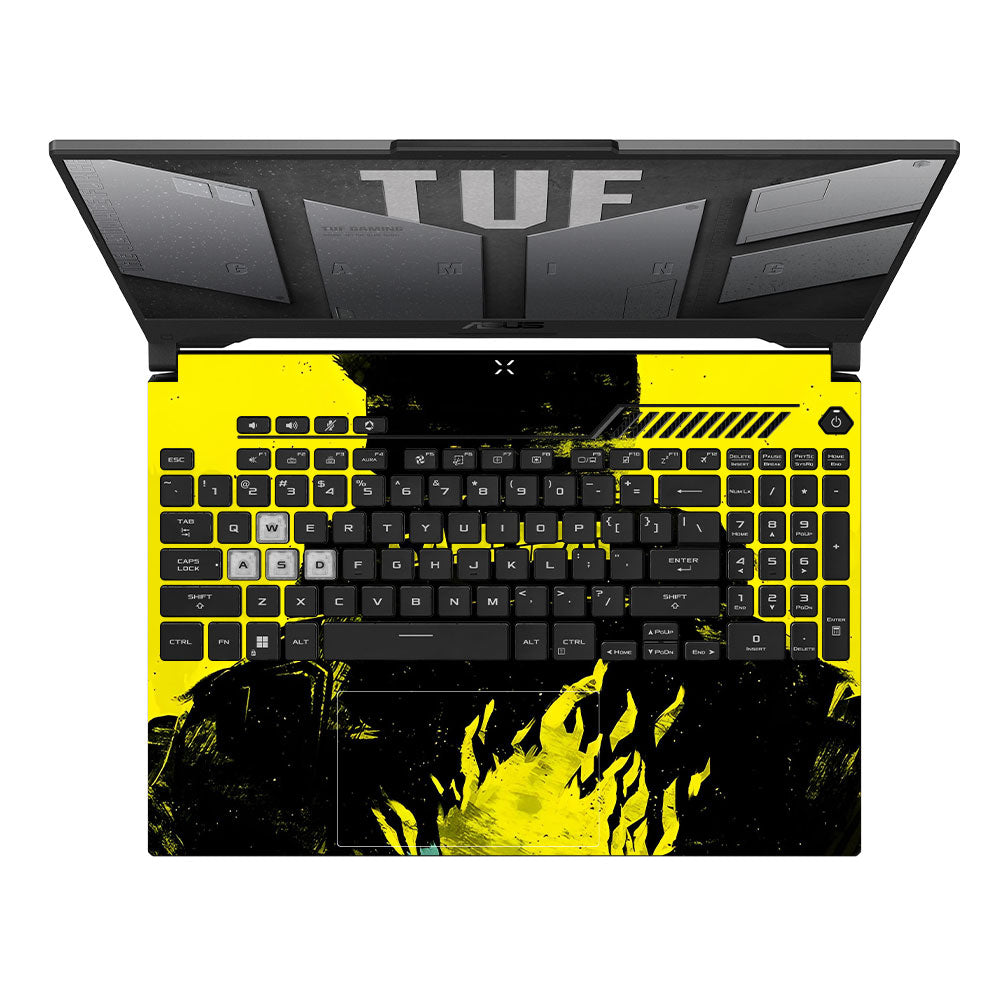 Backlit SAMURAI Jacket Asus TUF F15 FX507 & A15 FA507 Laptop Skin