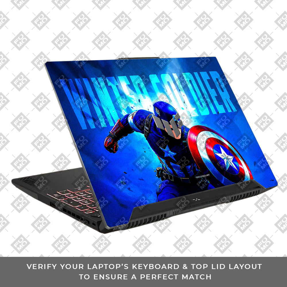 Shield of Justice Captain America Asus TUF F15 FX507 & A15 FA507 Laptop Skin