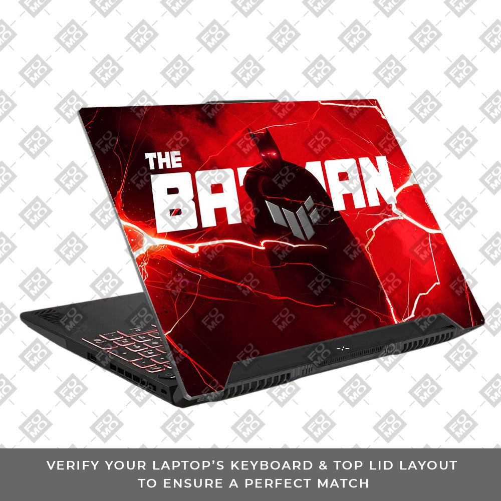 Red Rage Batman Asus TUF F15 FX507 & A15 FA507 3D Laptop Skin