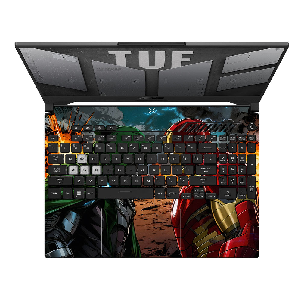 Iron Man vs Doom Asus TUF F15 FX507 & A15 FA507 3D Laptop Skin