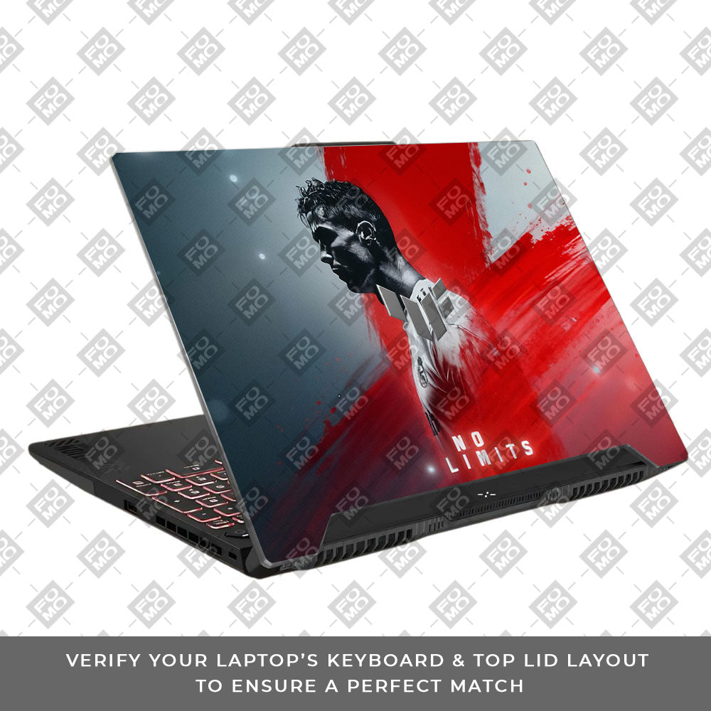 No Limits Ronaldo Spirit Asus TUF F15 FX507 & A15 FA507 Laptop Skin