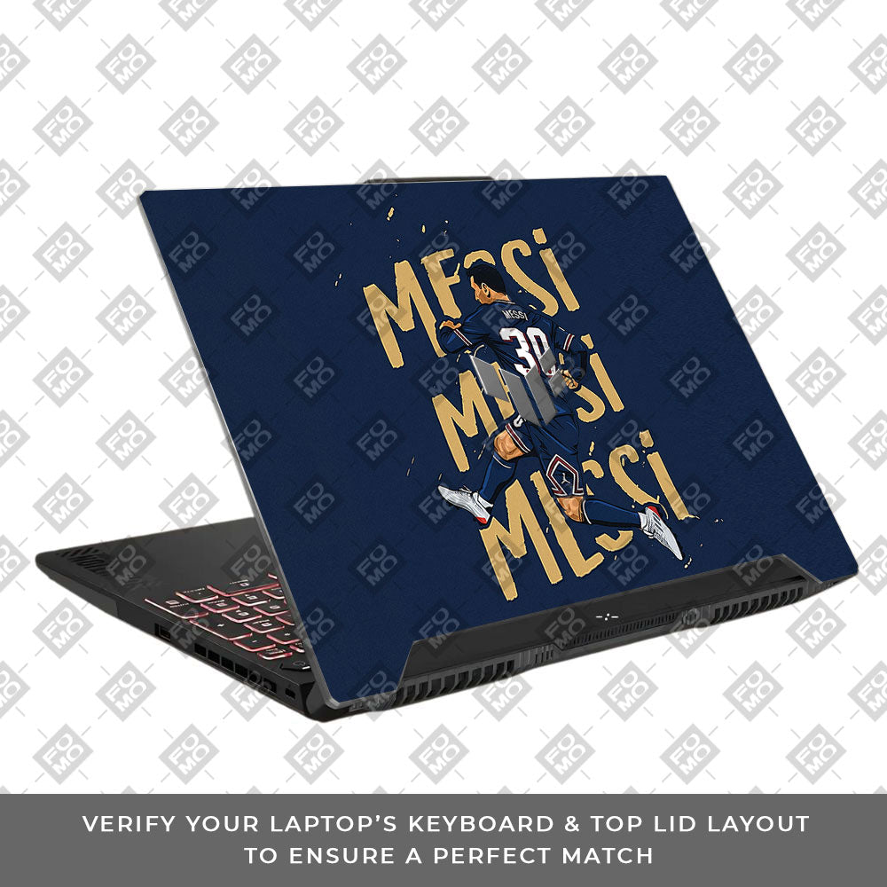 Messi Motion Masterpiece Asus TUF F15 FX507 & A15 FA507 Laptop Skin