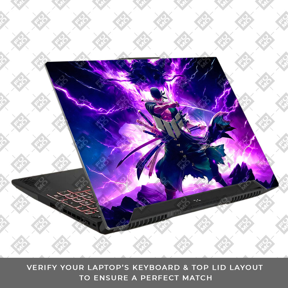 Roronoa Zoro Hell Mode Asus TUF F15 FX507 & A15 FA507 Laptop Skin