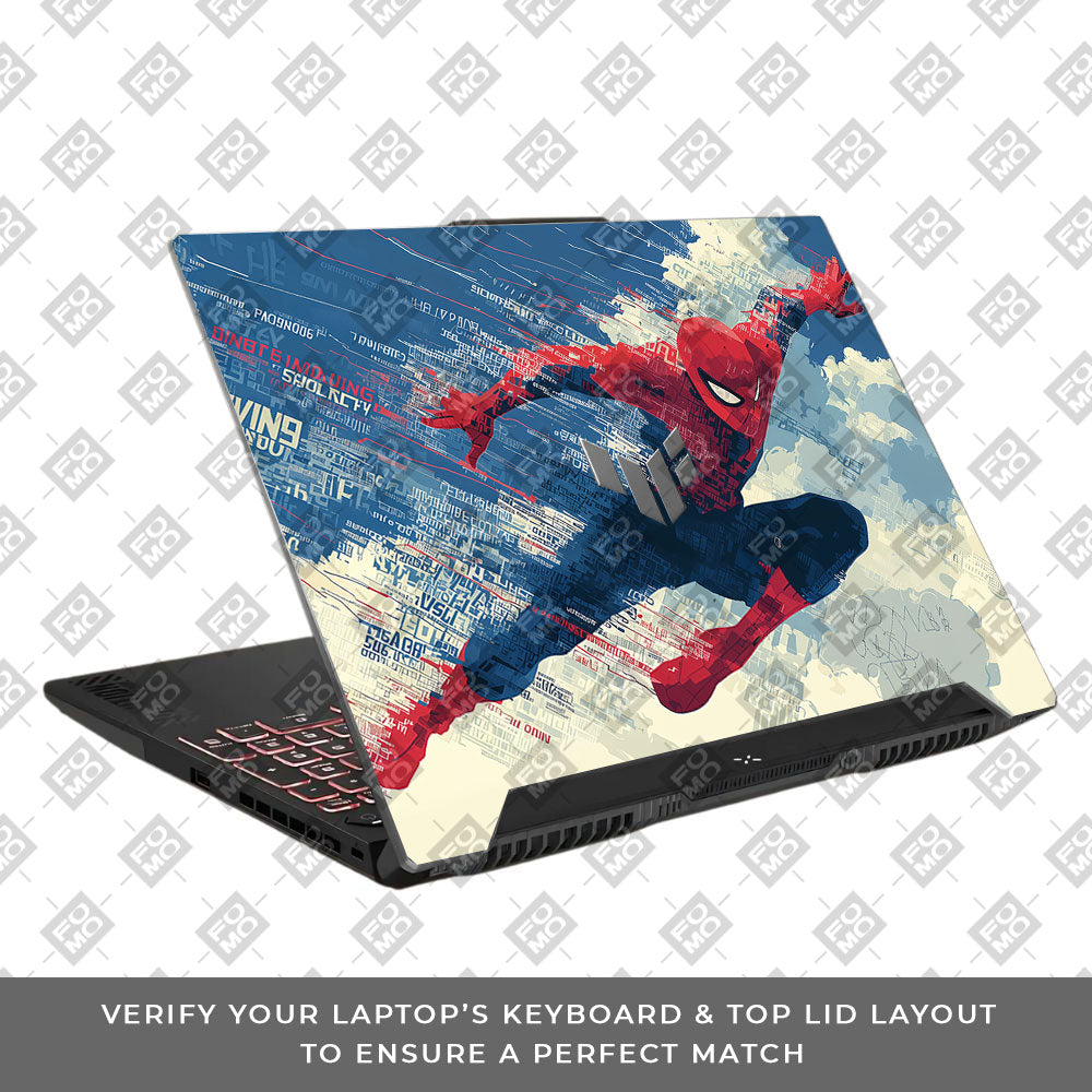 Spiderman Velocity Asus TUF F15 FX507 & A15 FA507 Laptop Skin