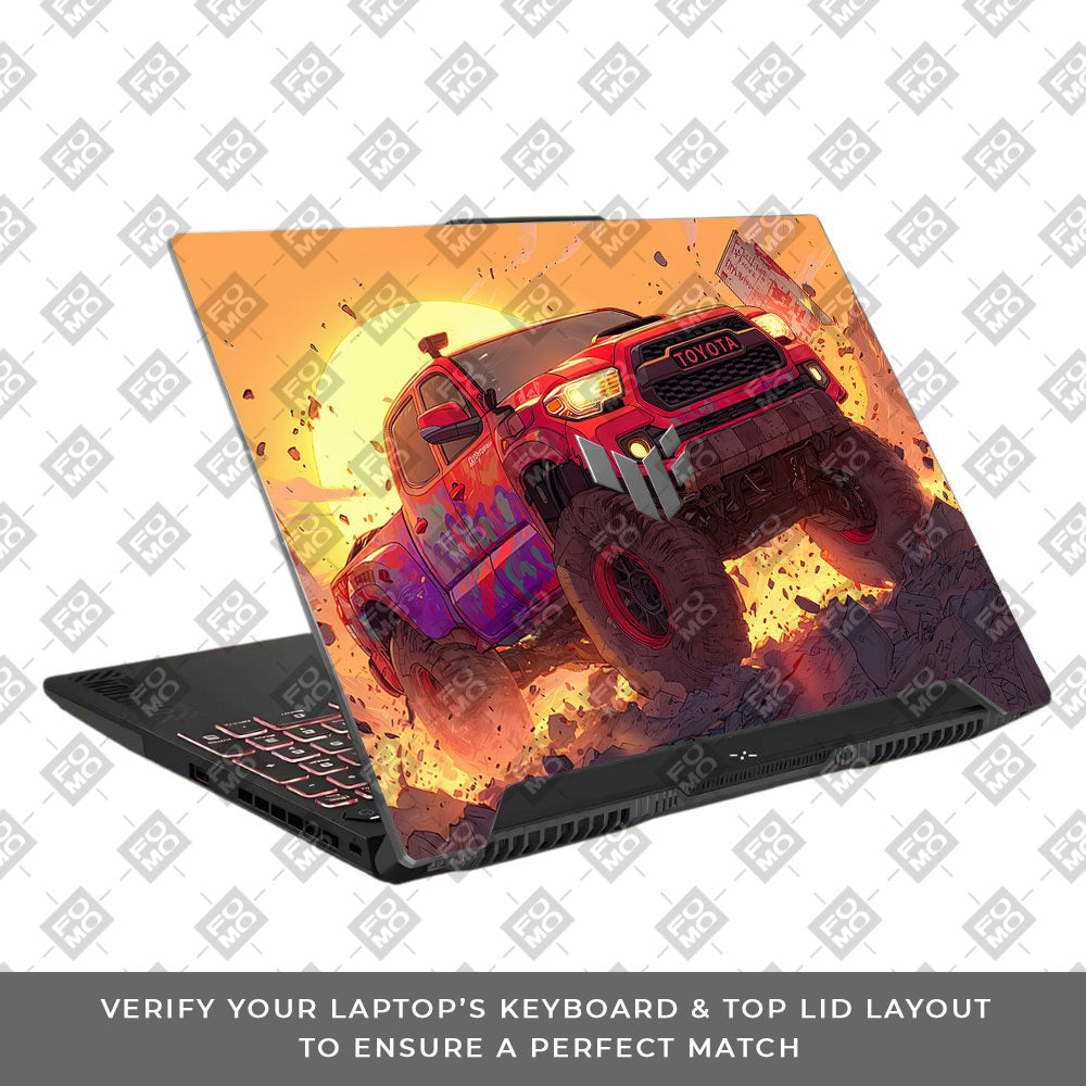 Toyota Off Road Beast Asus TUF F15 FX507 & A15 FA507 Laptop Skin