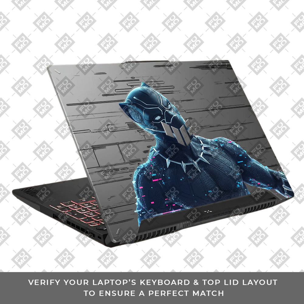 Transparent Glitchborne Panther Asus TUF F15 FX507 & A15 FA507 Laptop Skin