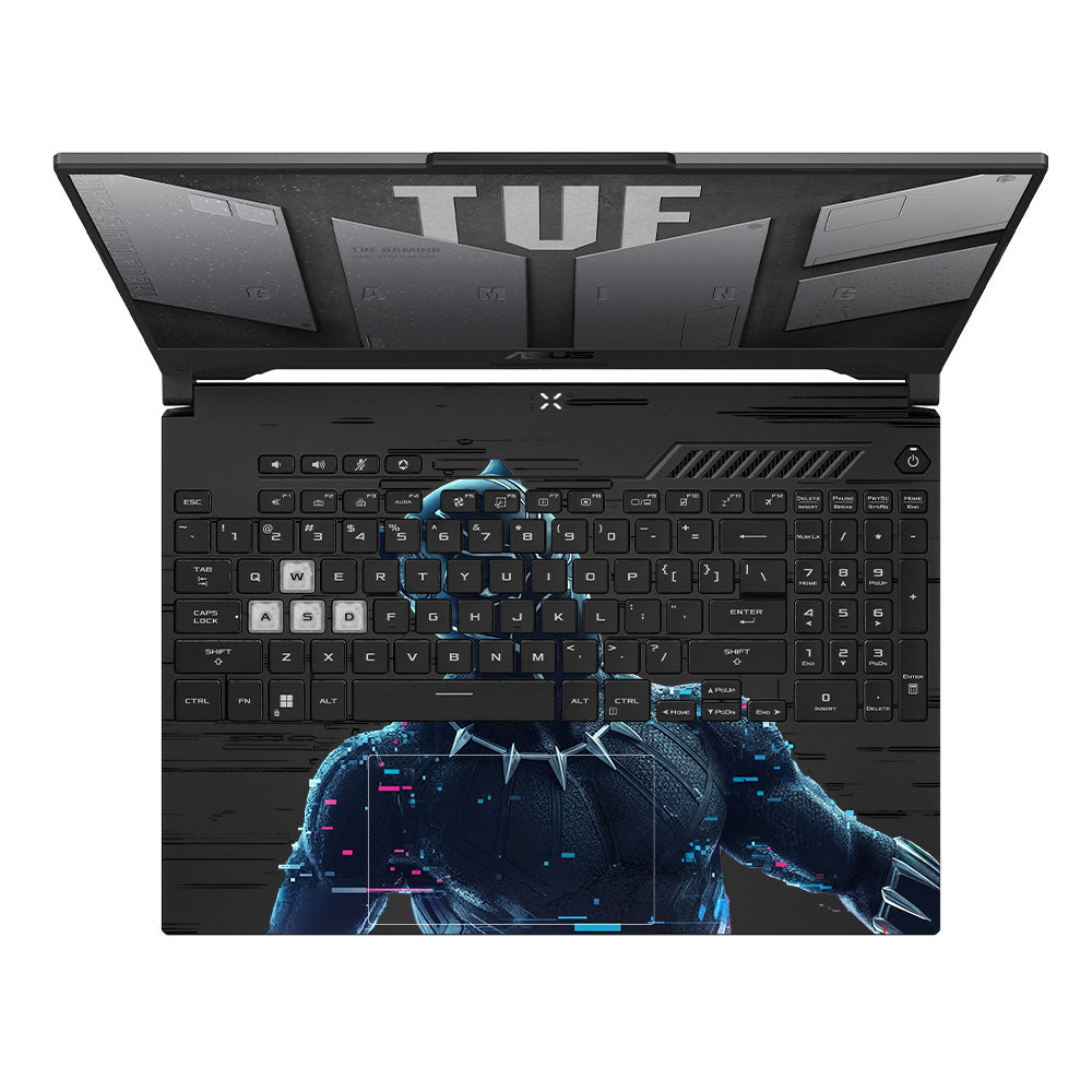 Transparent Glitchborne Panther Asus TUF F15 FX507 & A15 FA507 Laptop Skin
