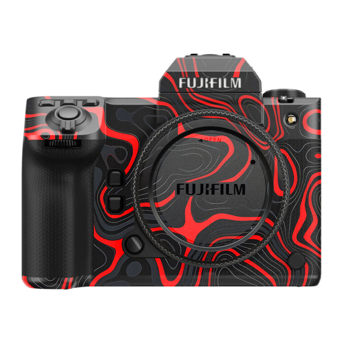 Crimson Waves FujiFilm GFX 100S II Camera Skin