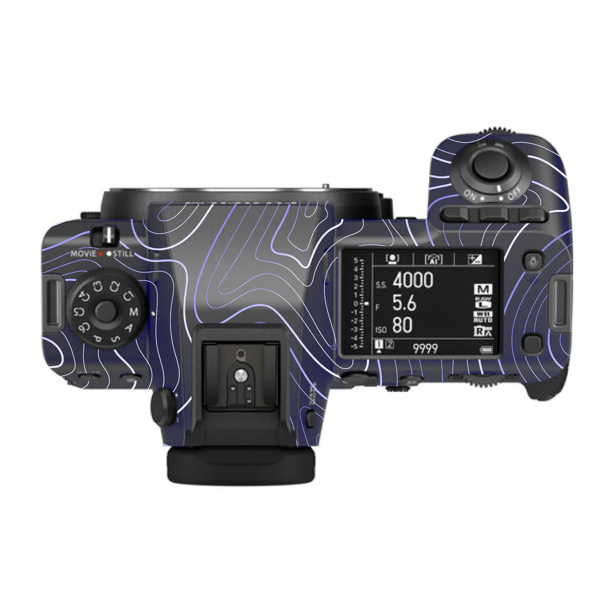 Deep Blue Contour FujiFilm GFX 100S II Camera Skin