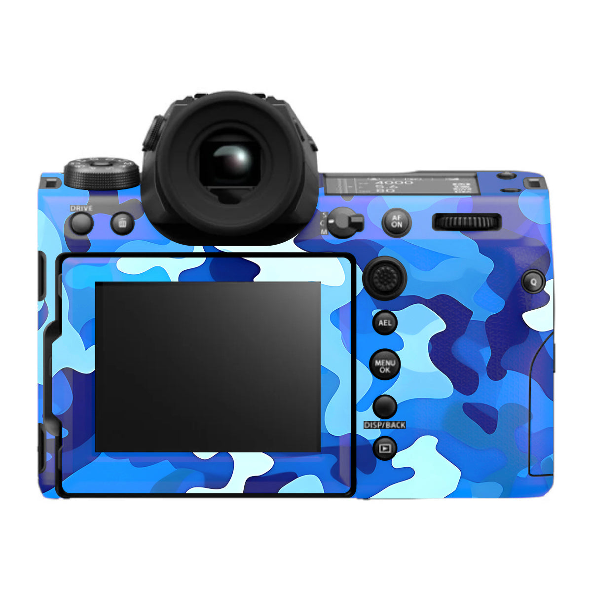 Arctic Blue Camo Pattern FujiFilm GFX 100S II Camera Skin