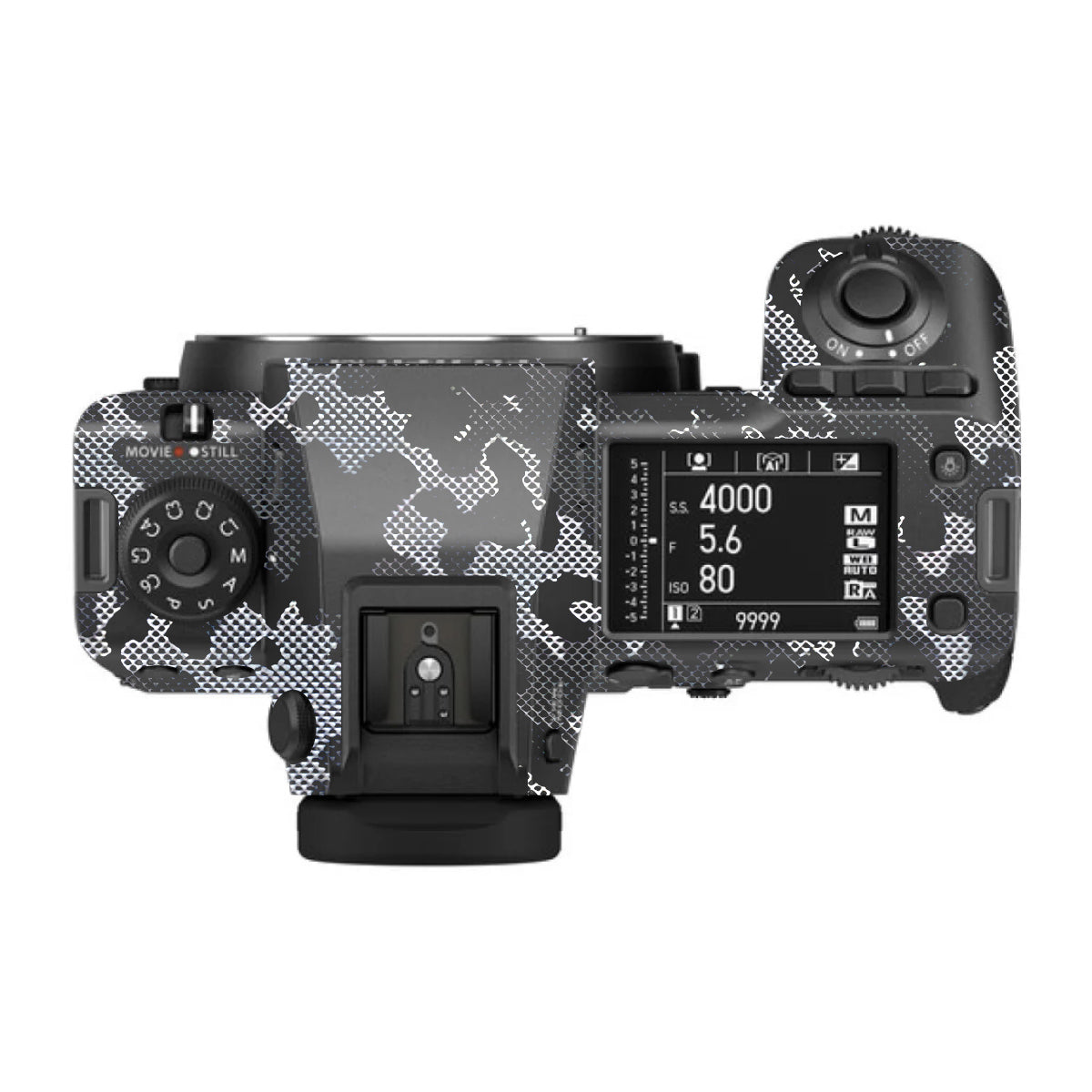 Stealth Grey Camo FujiFilm GFX 100S II Camera Skin