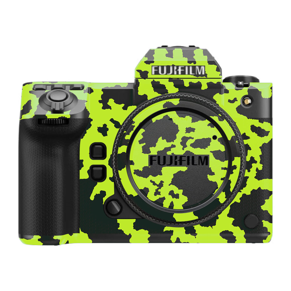 Neon Green Splatter FujiFilm GFX 100S II Camera Skin