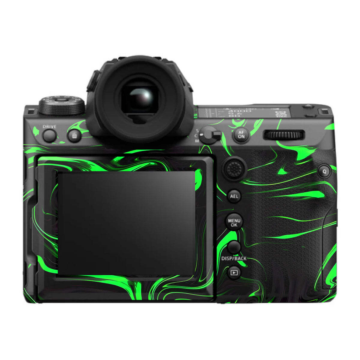 Green Liquid Pattern FujiFilm GFX 100S II Camera Skin