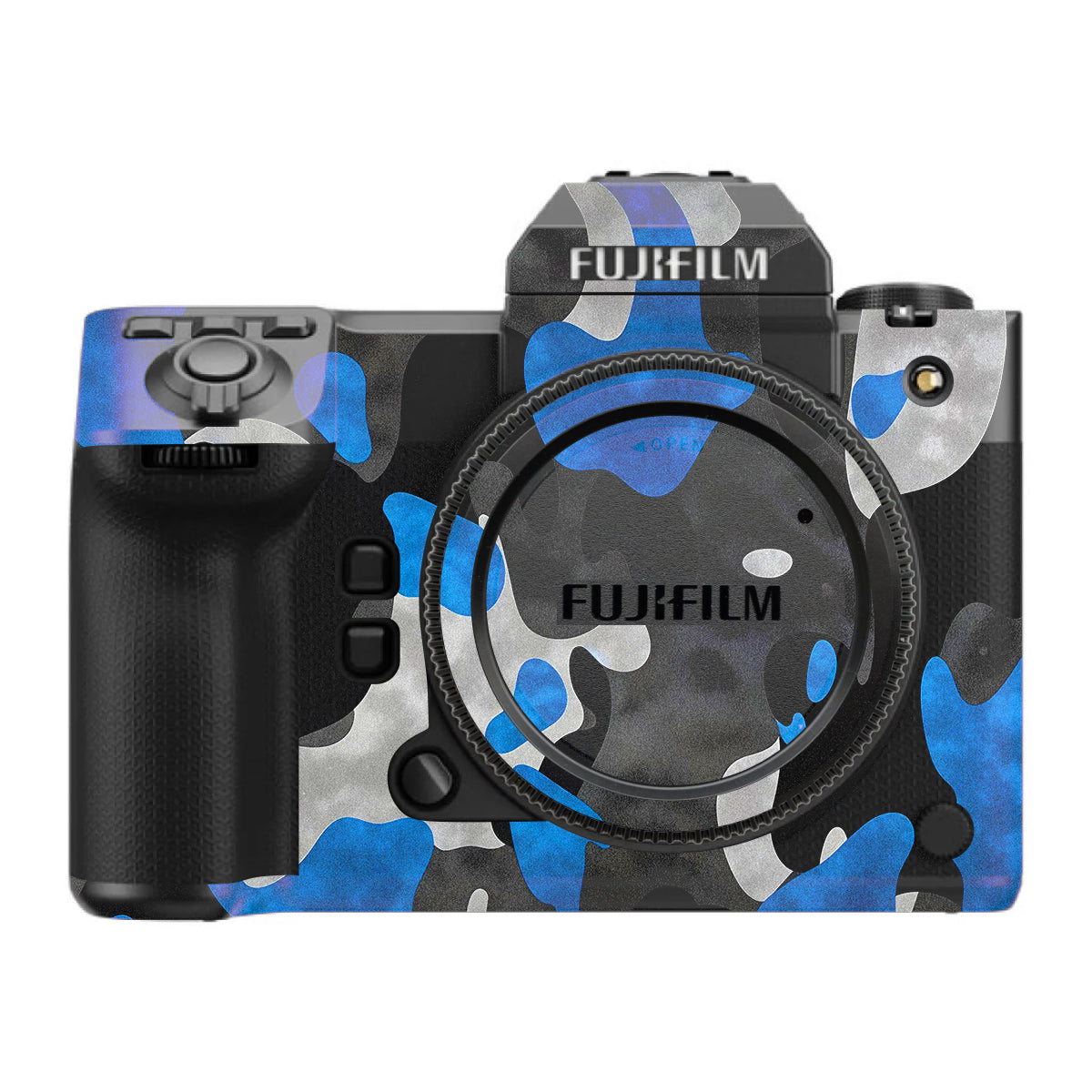 Blue Grey Camo FujiFilm GFX 100S II Camera Skin