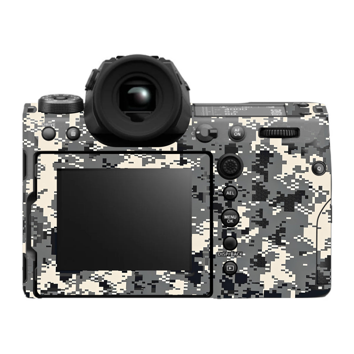 Grey Black Pixel FujiFilm GFX 100S II Camera Skin