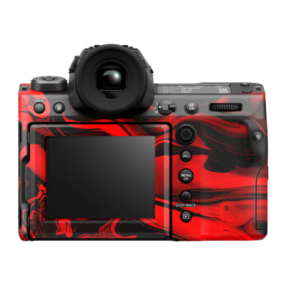 Red Lava Flow FujiFilm GFX 100S II Camera Skin