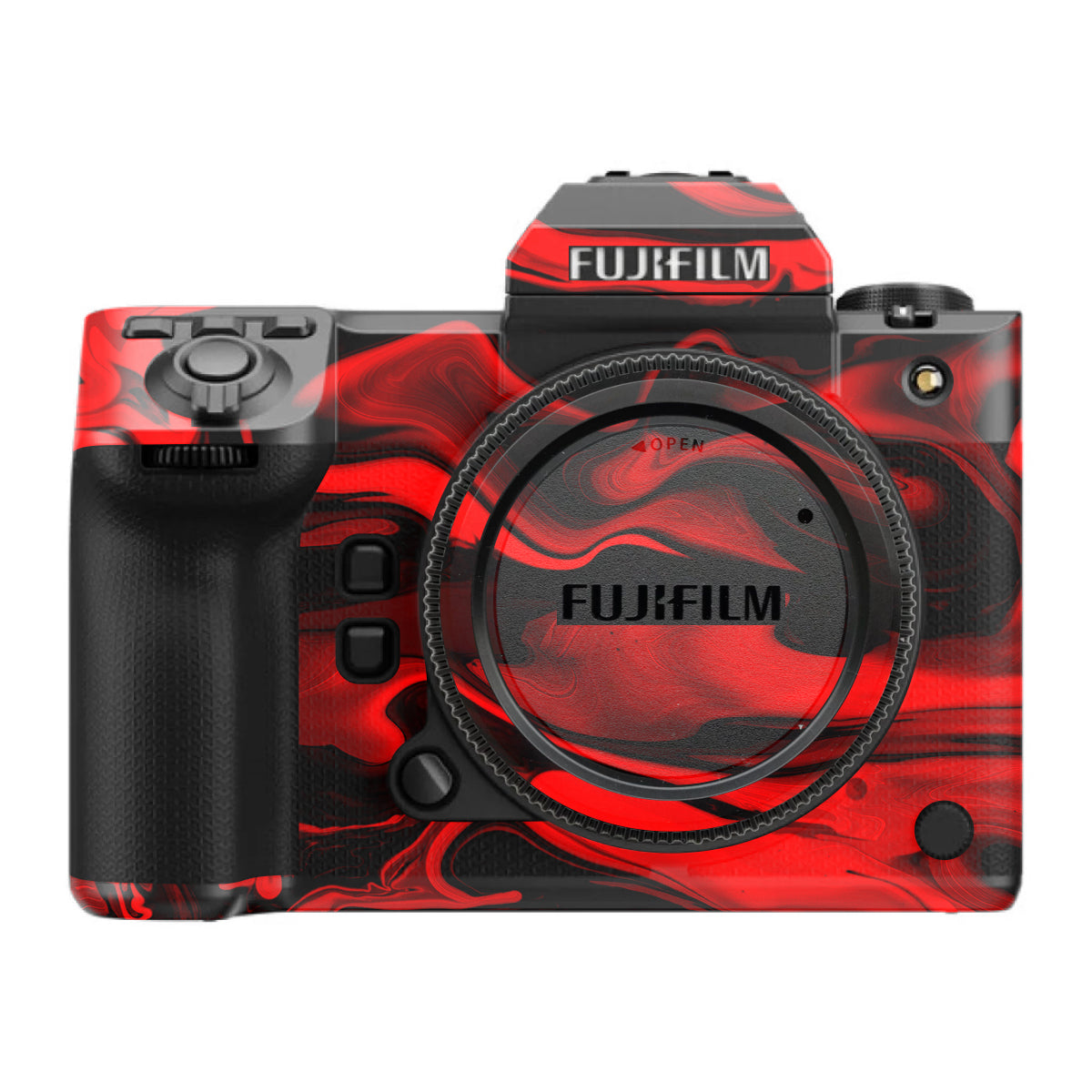 Red Lava Flow FujiFilm GFX 100S II Camera Skin