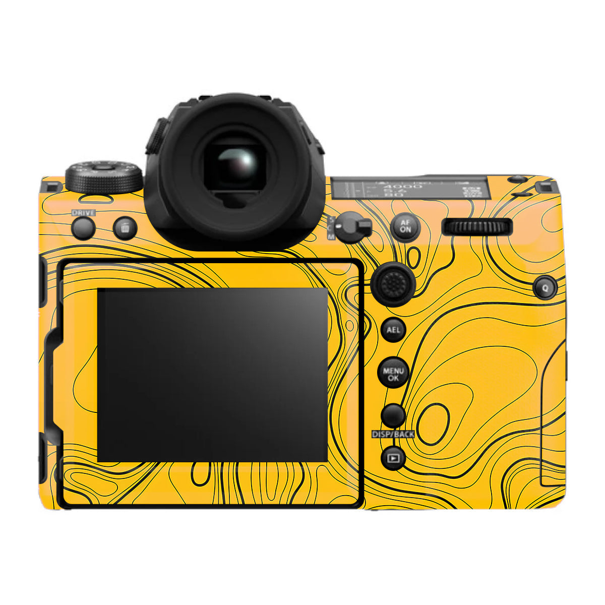 Topographic Map Pattern FujiFilm GFX 100S II Camera Skin