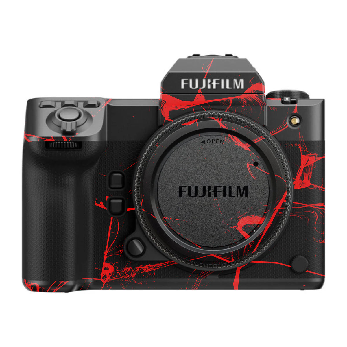 Red Neural Grid FujiFilm GFX 100S II Camera Skin