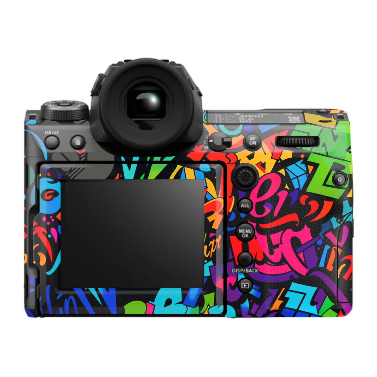 Colorful Urban Street Art Lettering FujiFilm GFX 100S II Camera Skin