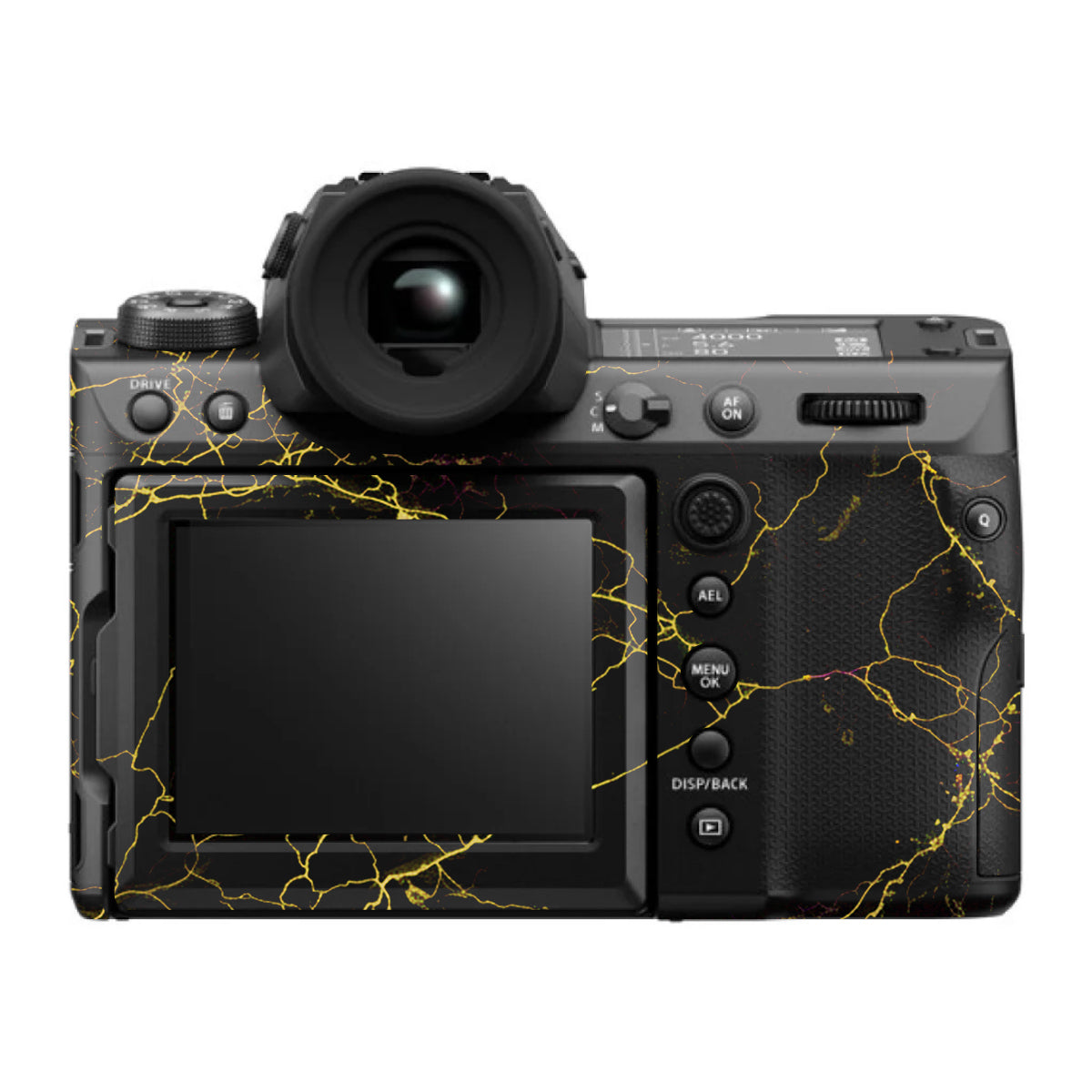 Electric Gold Veins FujiFilm GFX 100S II Camera Skin