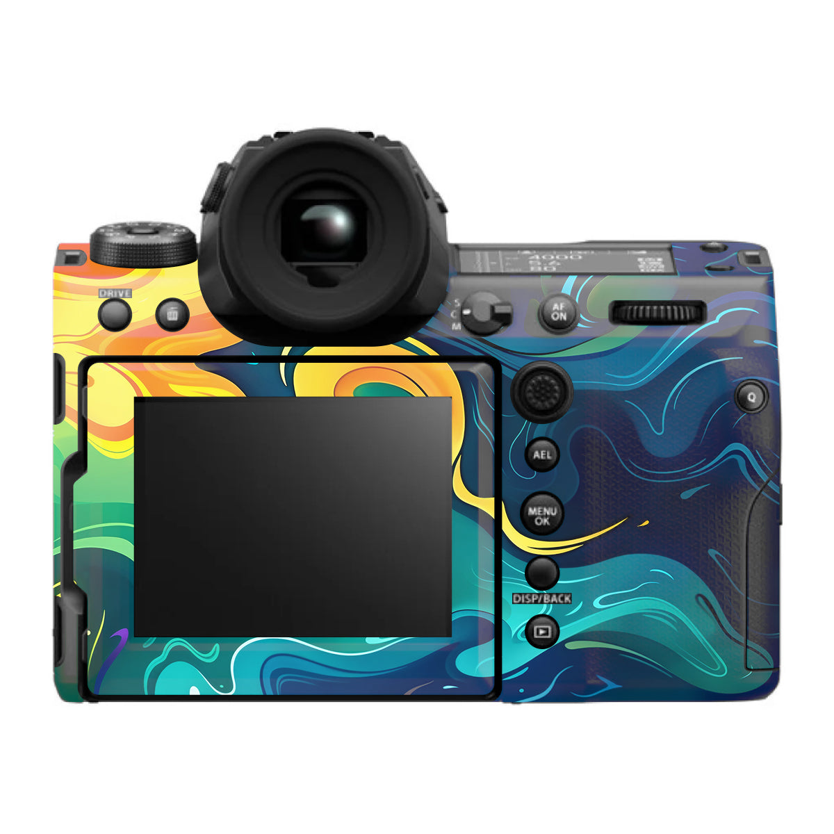 Rainbow Liquid Fusion FujiFilm GFX 100S II Camera Skin