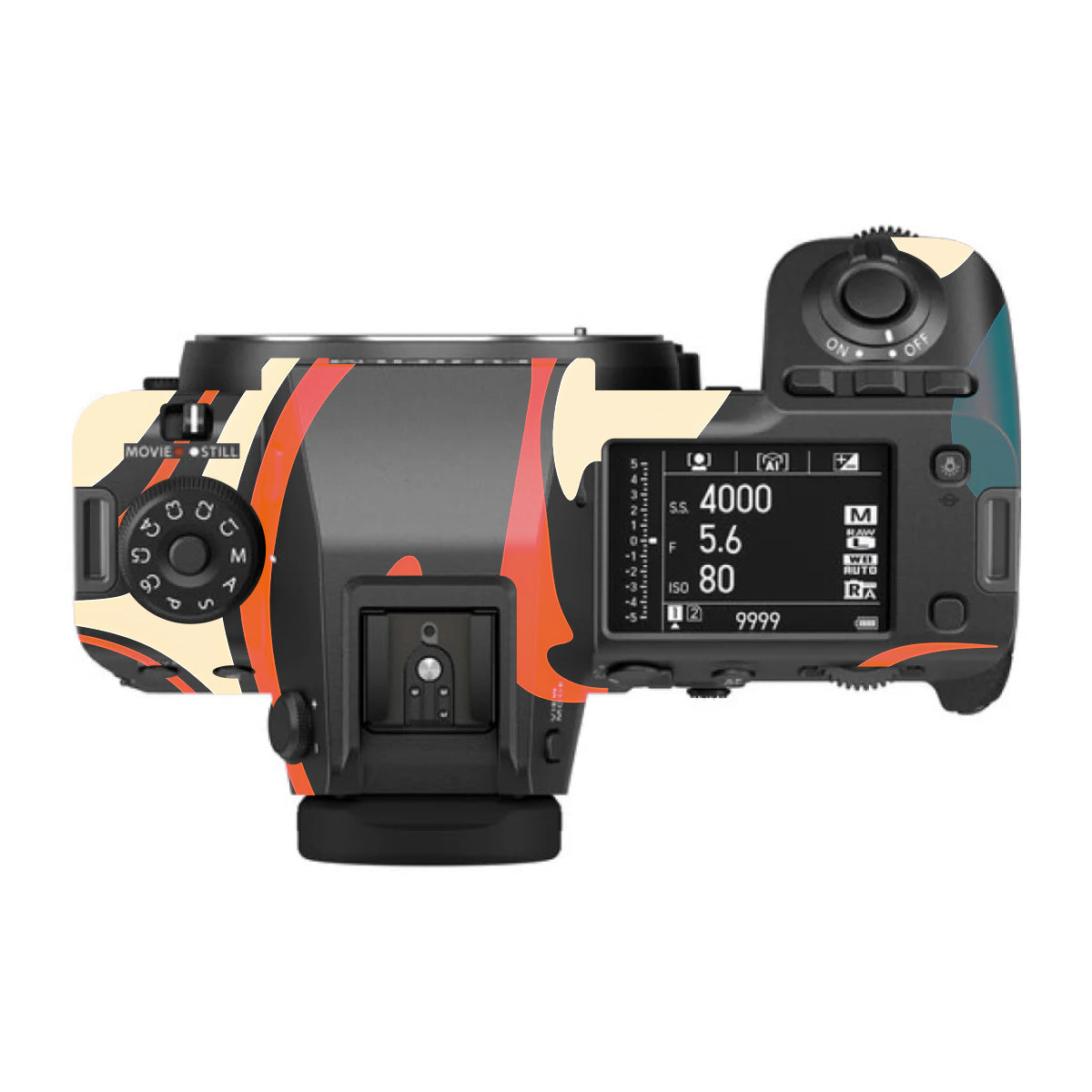 Mid-Century Abstract Swirl FujiFilm GFX 100S II Camera Skin