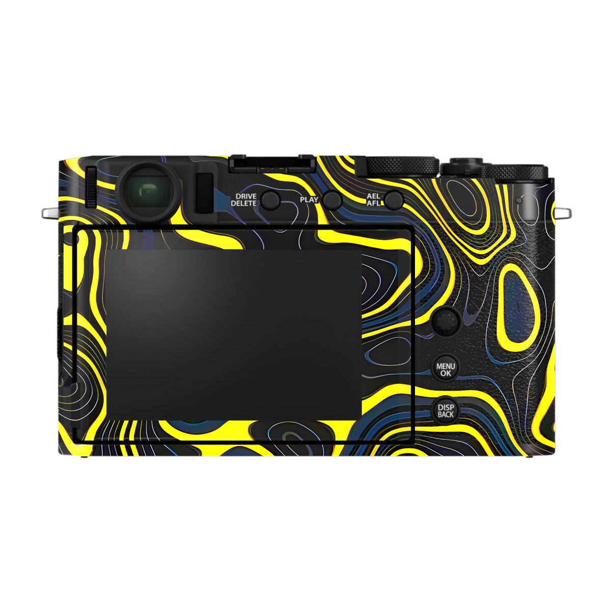 Neon Lava Contours FujiFilm X-E4 Camera Skin