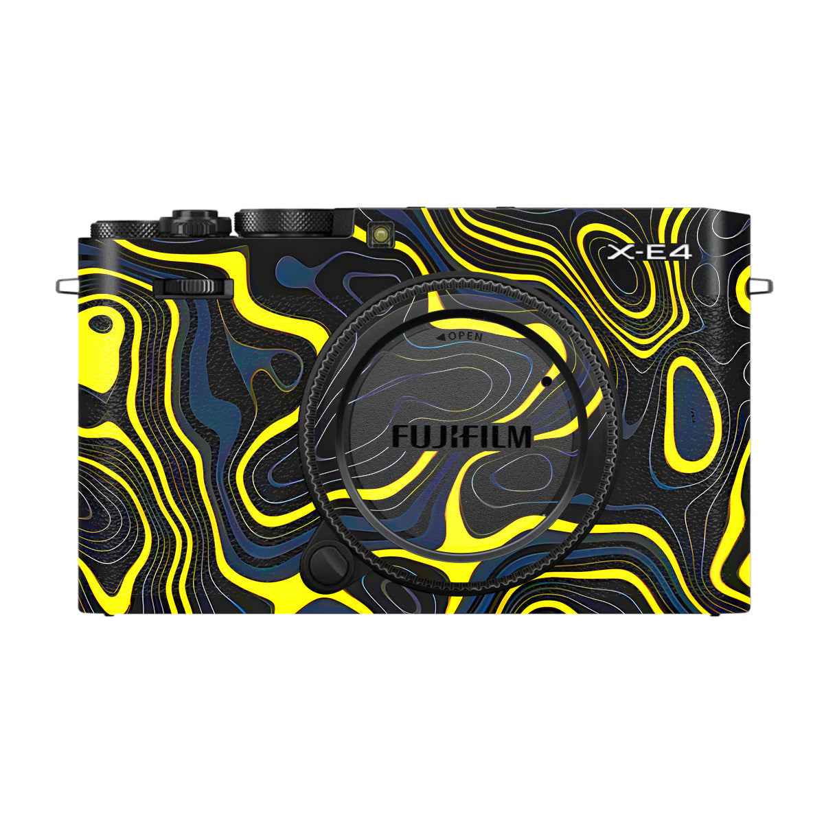 Neon Lava Contours FujiFilm X-E4 Camera Skin