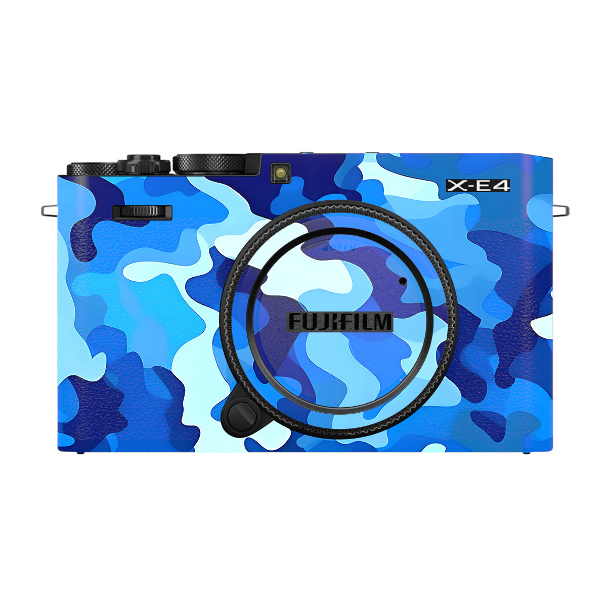 Arctic Blue Camo Pattern FujiFilm X-E4 Camera Skin