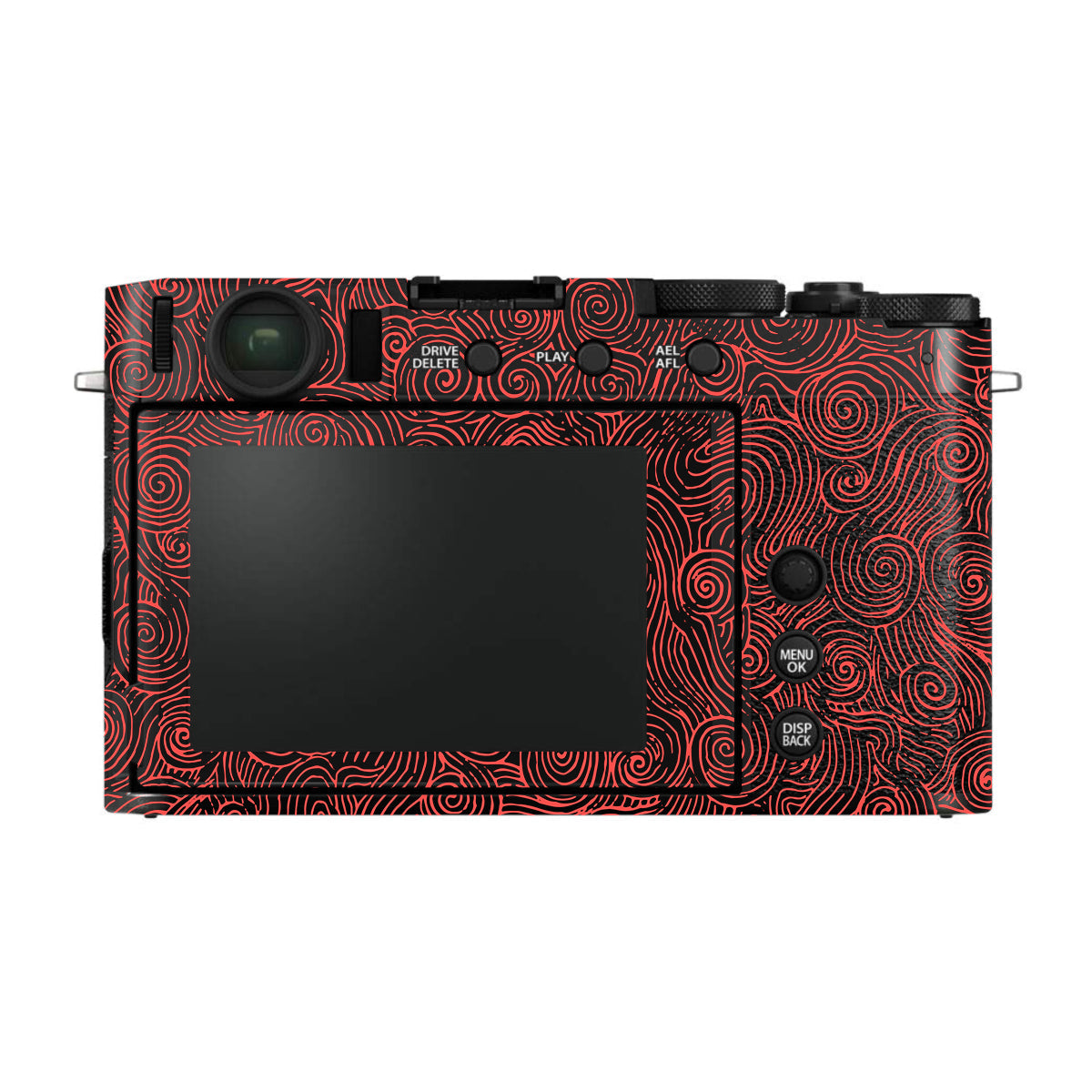 Red Spirals FujiFilm X-E4 Camera Skin