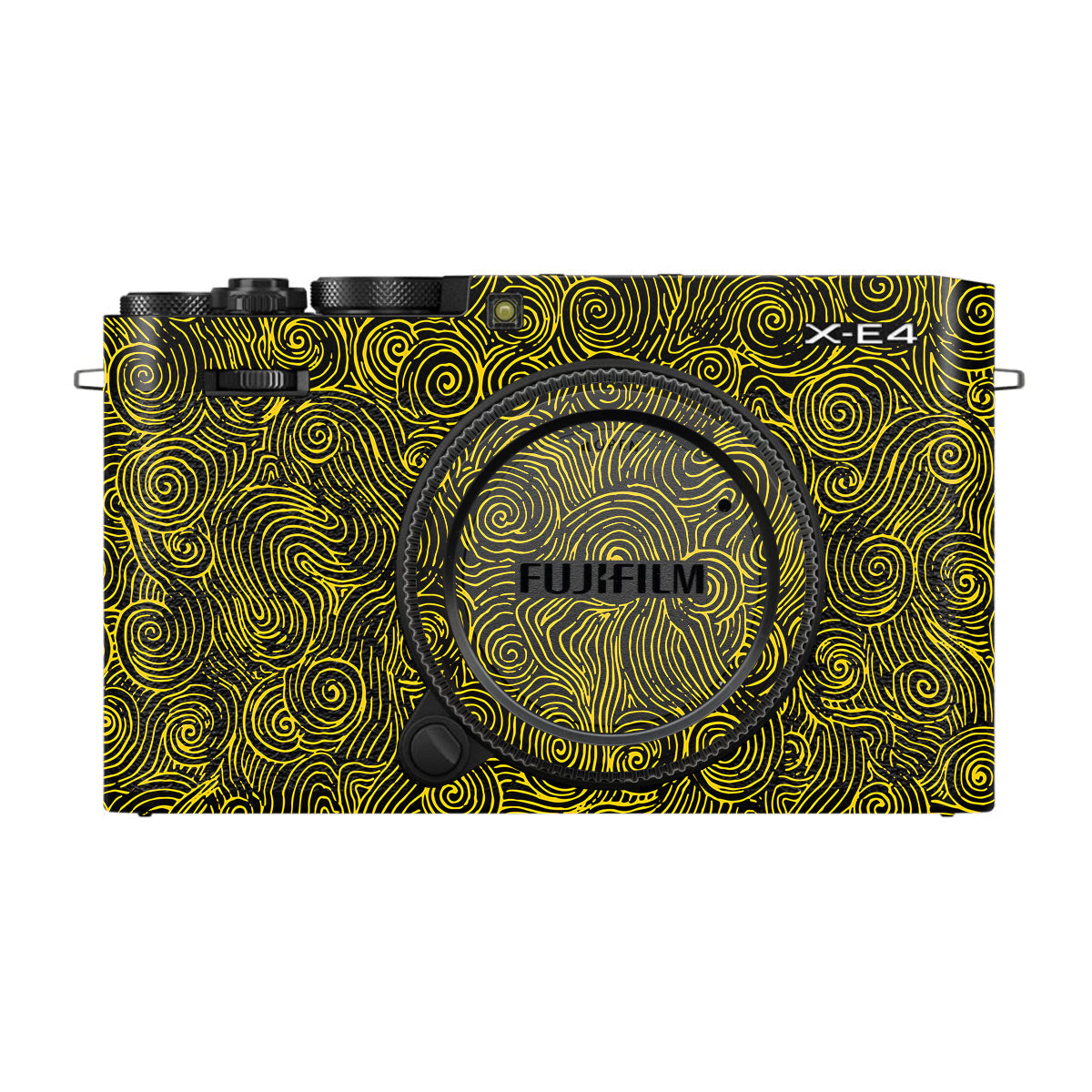Yellow Spirals FujiFilm X-E4 Camera Skin