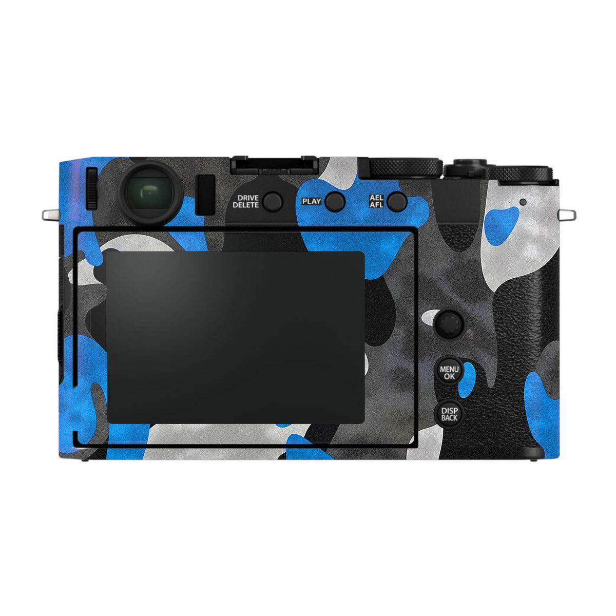 Blue Grey Camo FujiFilm X-E4 Camera Skin
