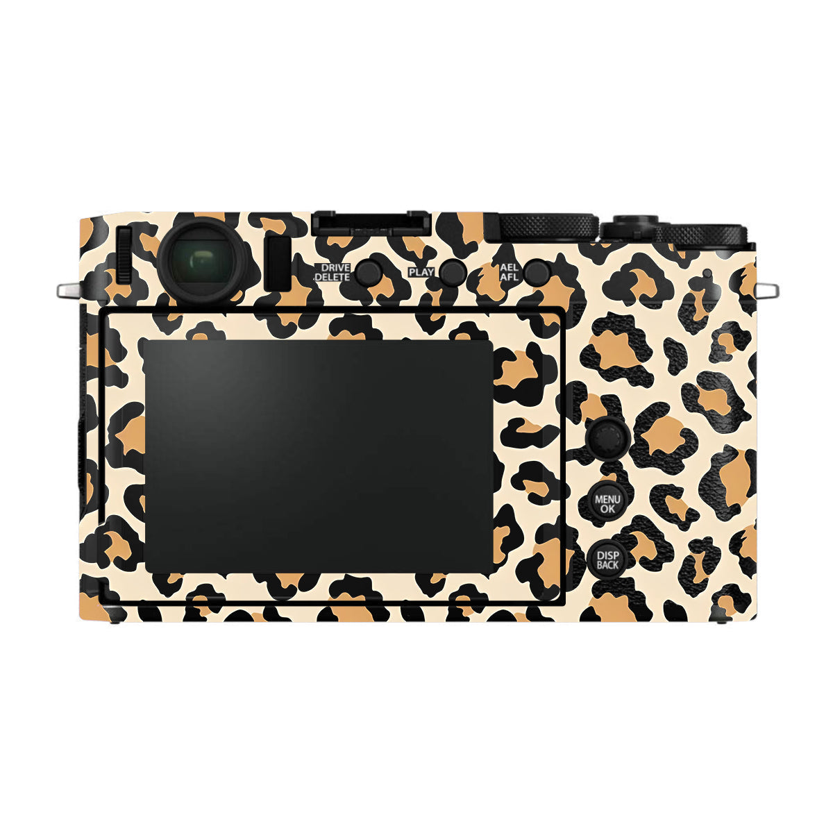 Sandy Leopard Spots FujiFilm X-E4 Camera Skin