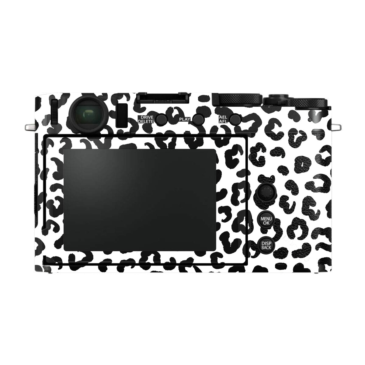 White Leopard FujiFilm X-E4 Camera Skin