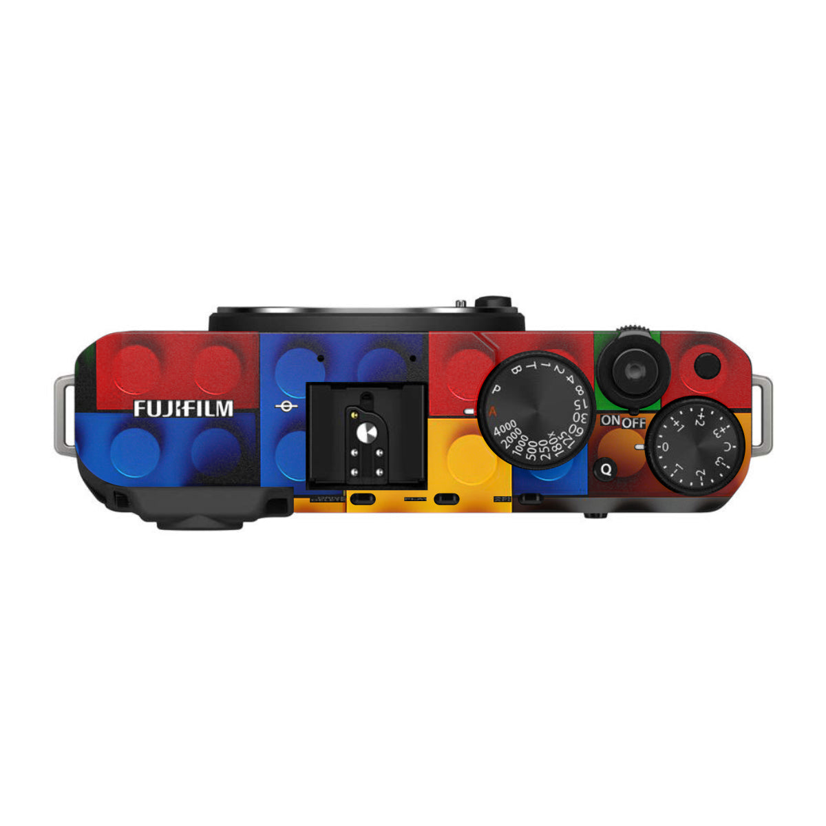 Colorful LEGO Brick Wall Pattern FujiFilm X-E4 Camera Skin