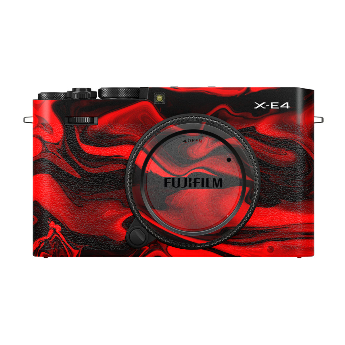 Red Lava Flow FujiFilm X-E4 Camera Skin