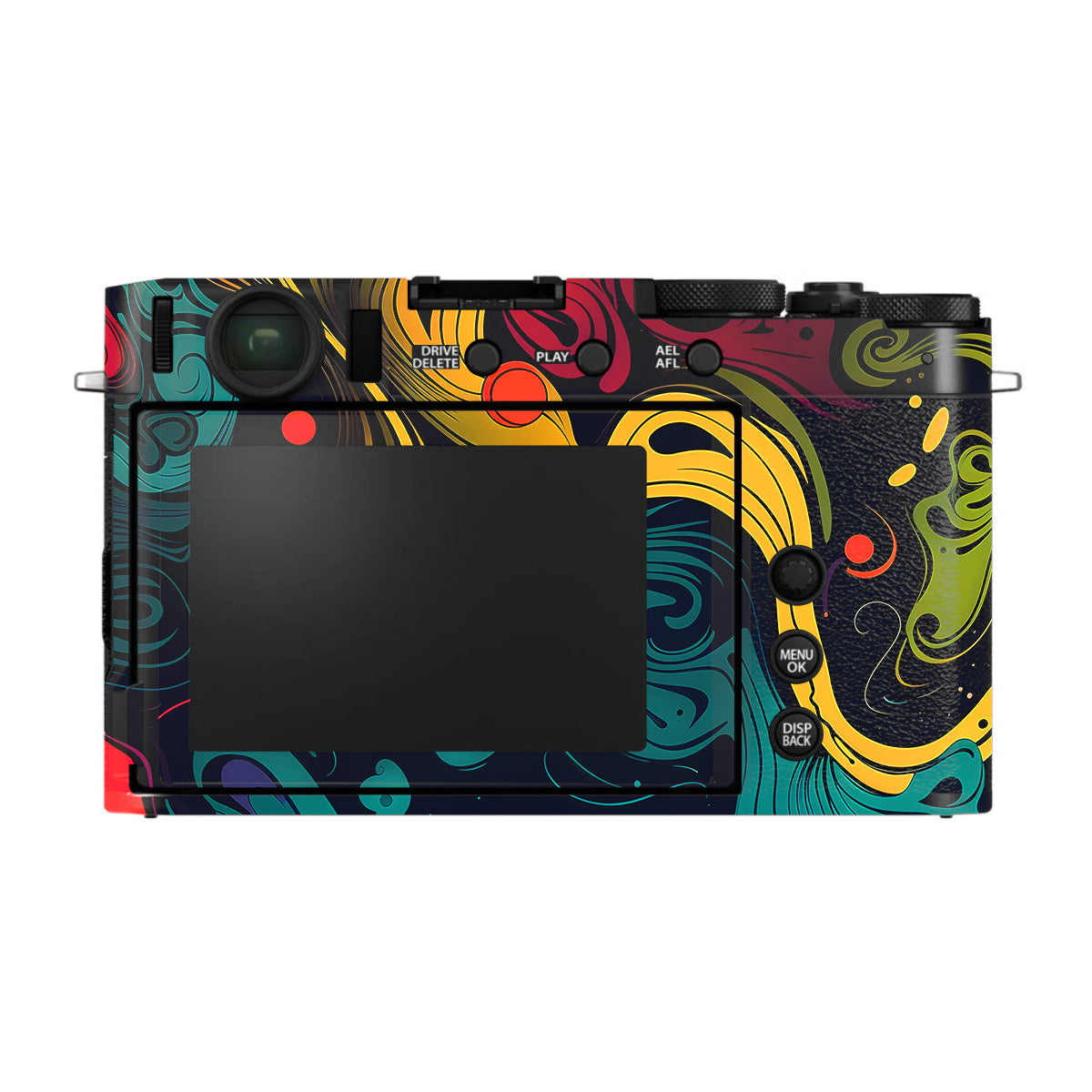 Psychedelic Color Swirl FujiFilm X-E4 Camera Skin