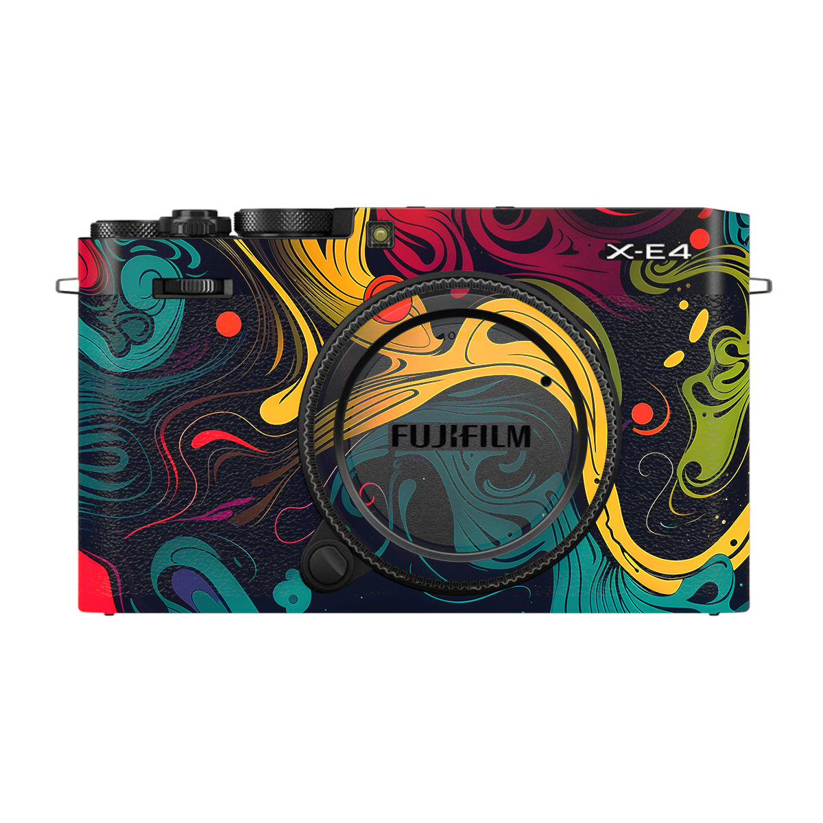 Psychedelic Color Swirl FujiFilm X-E4 Camera Skin