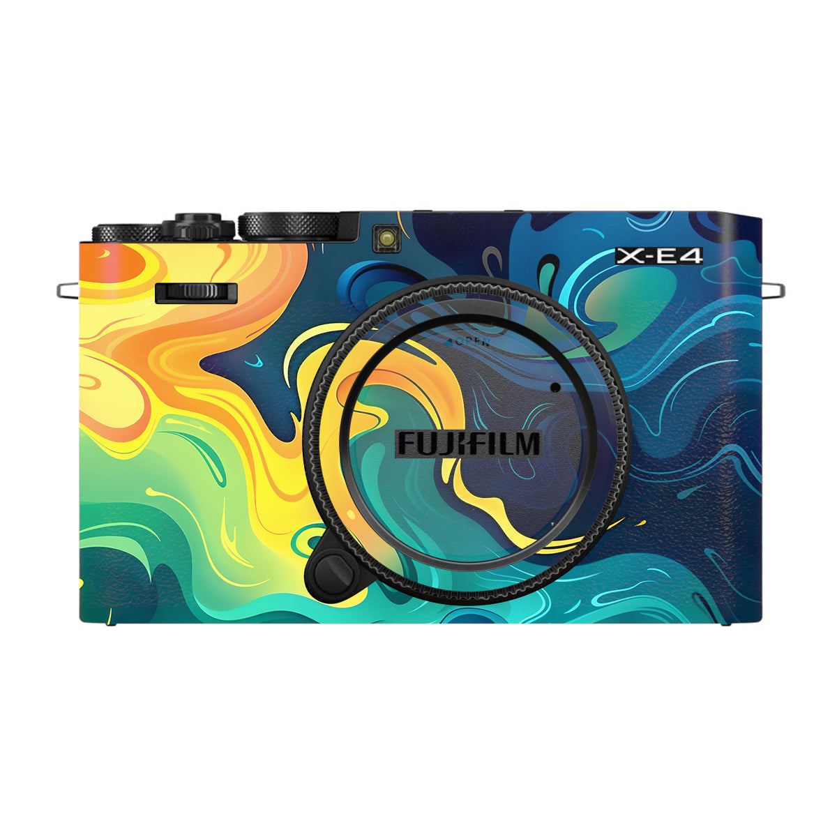 Rainbow Liquid Fusion FujiFilm X-E4 Camera Skin