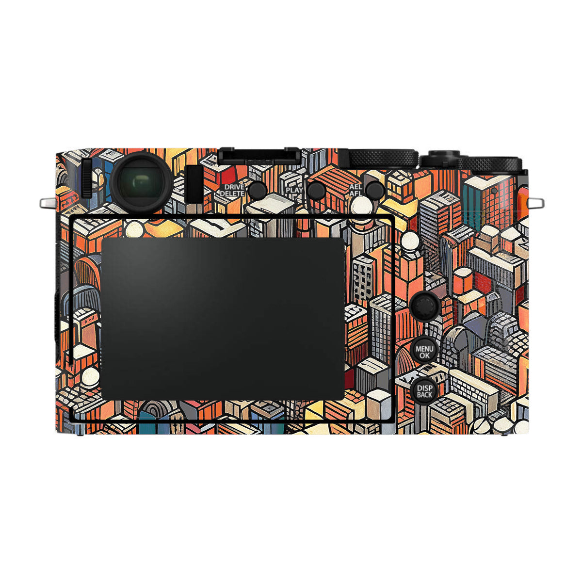 Isometric Cityscape FujiFilm X-E4 Camera Skin