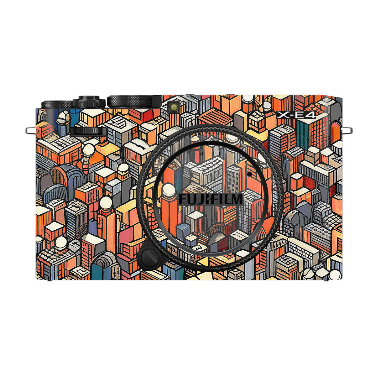 Isometric Cityscape FujiFilm X-E4 Camera Skin