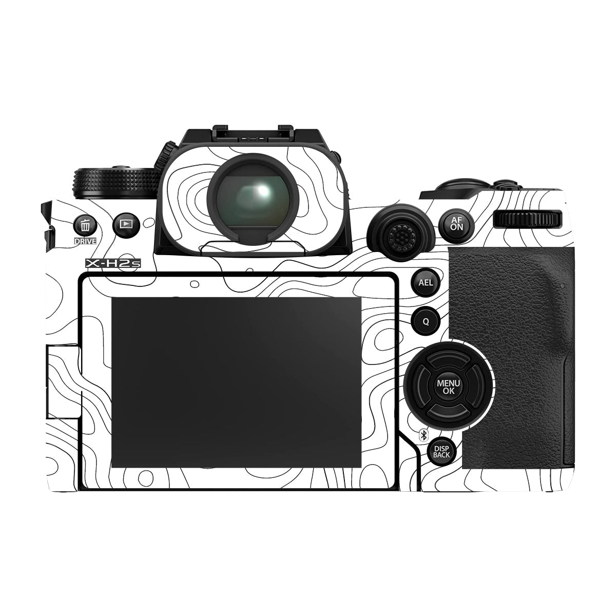 White Contour Design Fujifilm X-H2 Camera Skin
